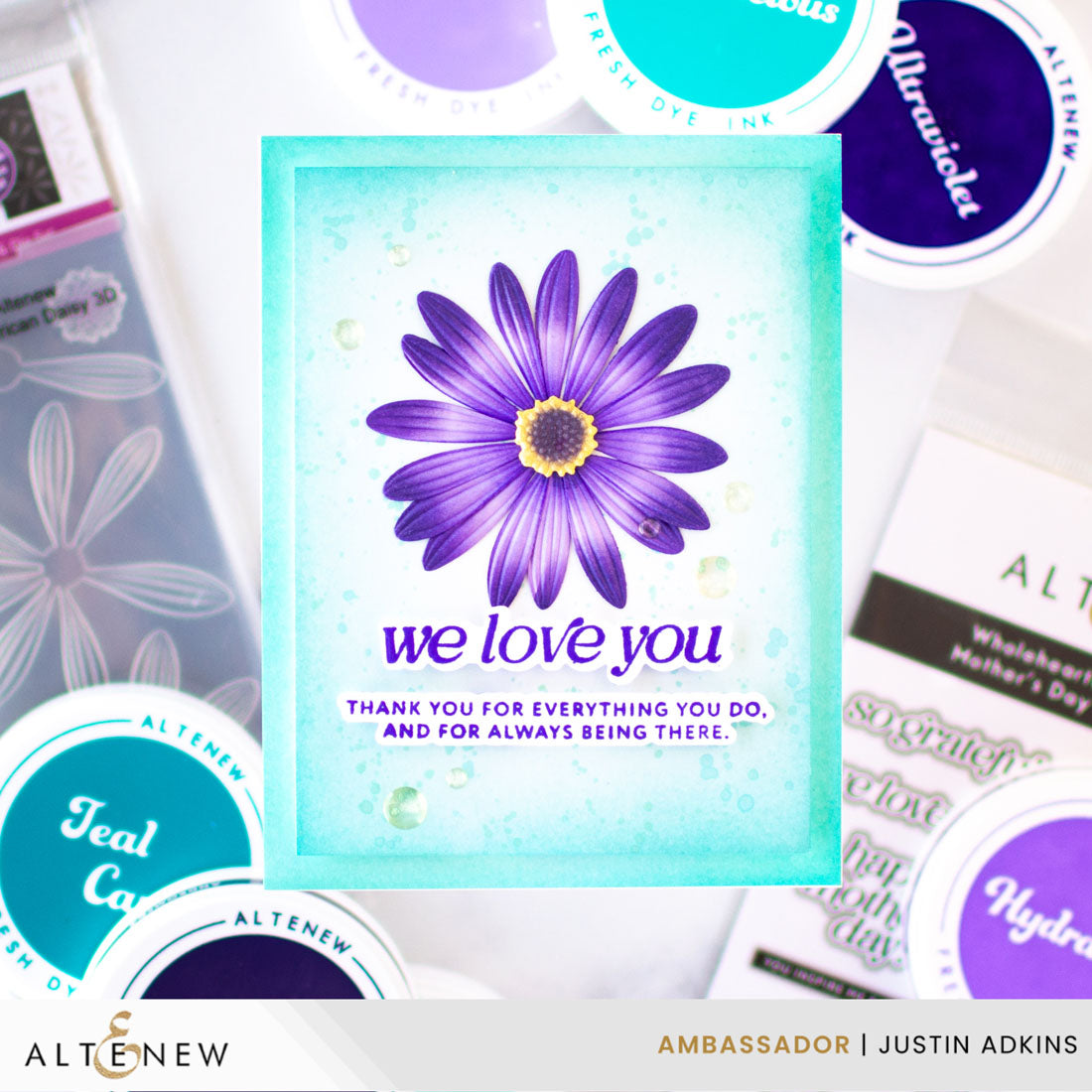 Altenew Lush Botanicals: African Daisy 3D Embossing Folder & Die Set