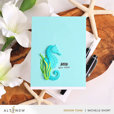 Altenew Mini Delight: Graceful Seahorse Stamp & Die Set