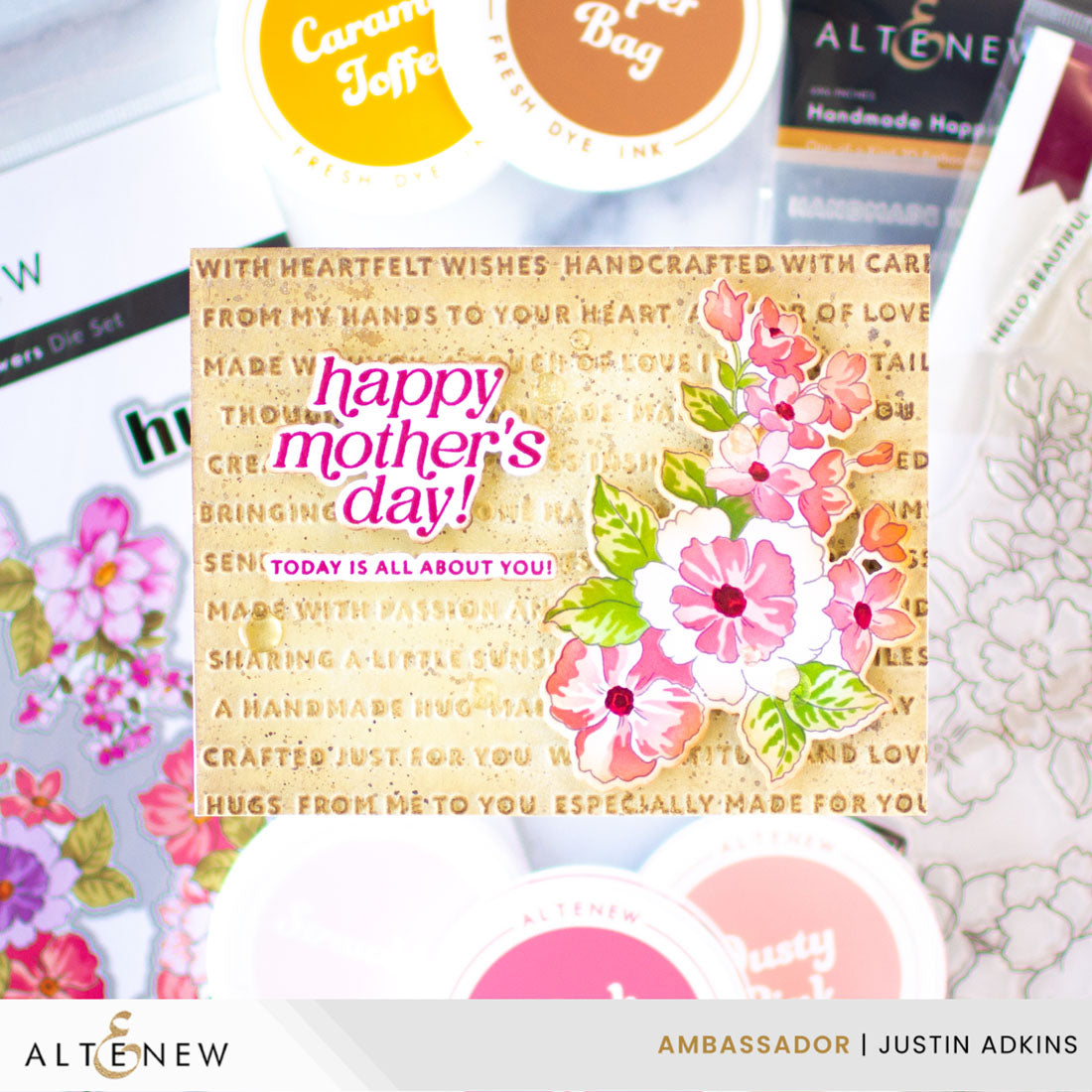 Altenew Handmade Happiness 3D Embossing Folder