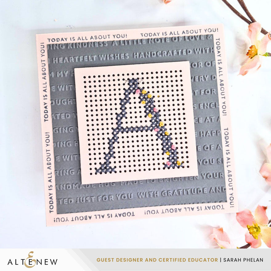 Altenew Handmade Happiness 3D Embossing Folder