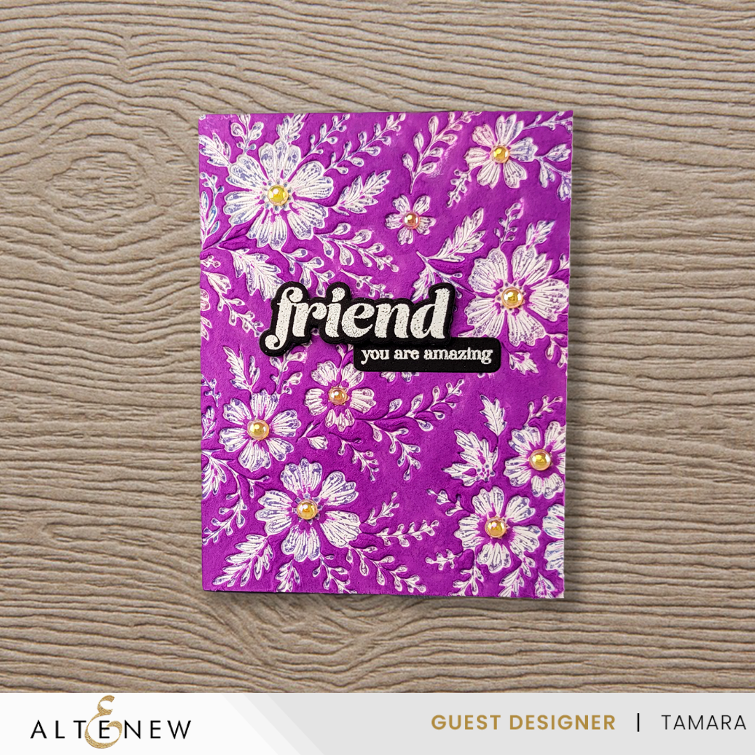 Altenew Piped Floral Lace 3D Embossing Folder