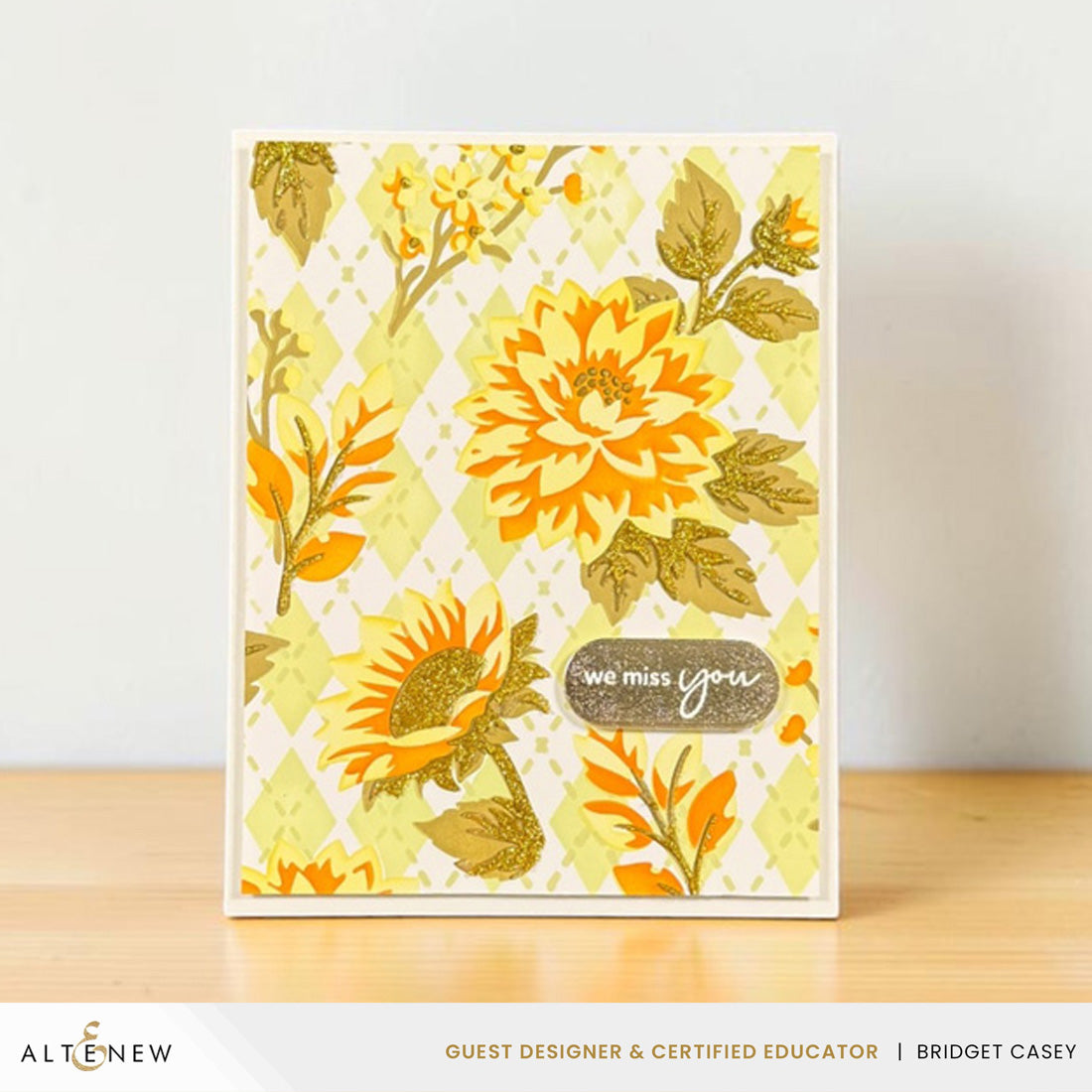 Altenew Stencil Art: Botanical Argyle & Add-on Die Bundle