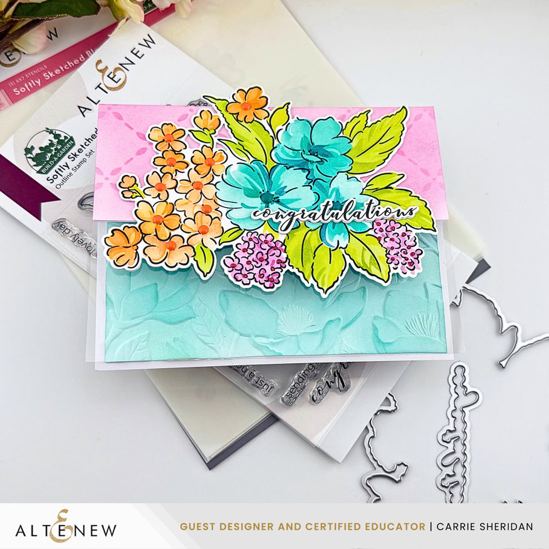 Altenew Build-A-Garden: Softly Sketched Blooms - ALT11507BN
