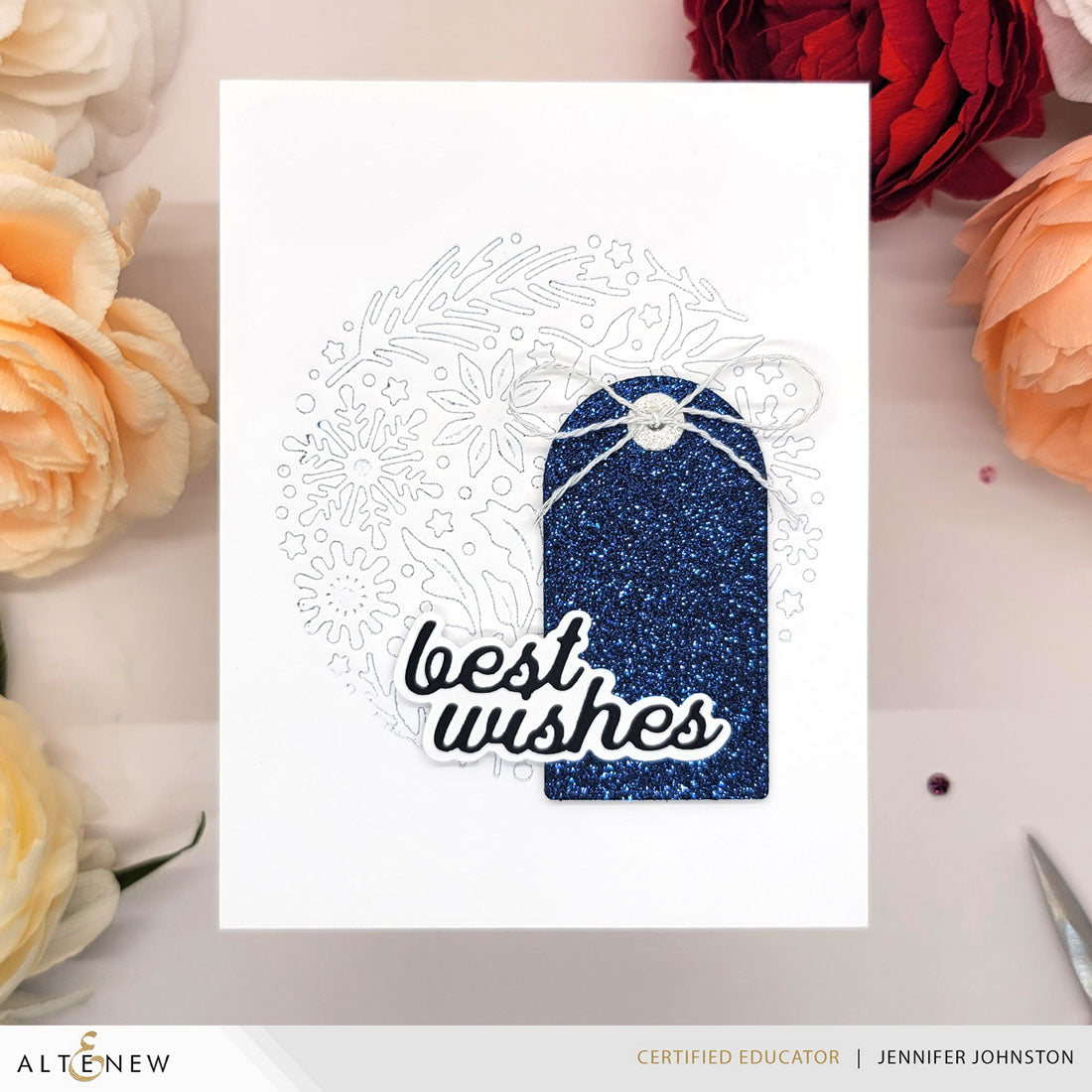 Altenew Glitter Cardstock Set - Sapphire (8.5x11, 10 sheets)