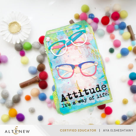 Altenew Mini Delight: Stylish Shades Stamp & Die Set