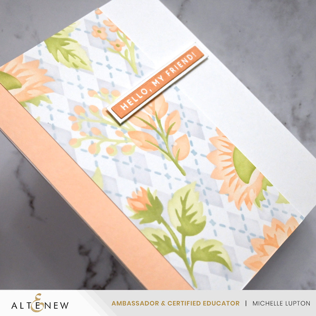 Altenew Stencil Art: Botanical Argyle & Add-on Die Bundle