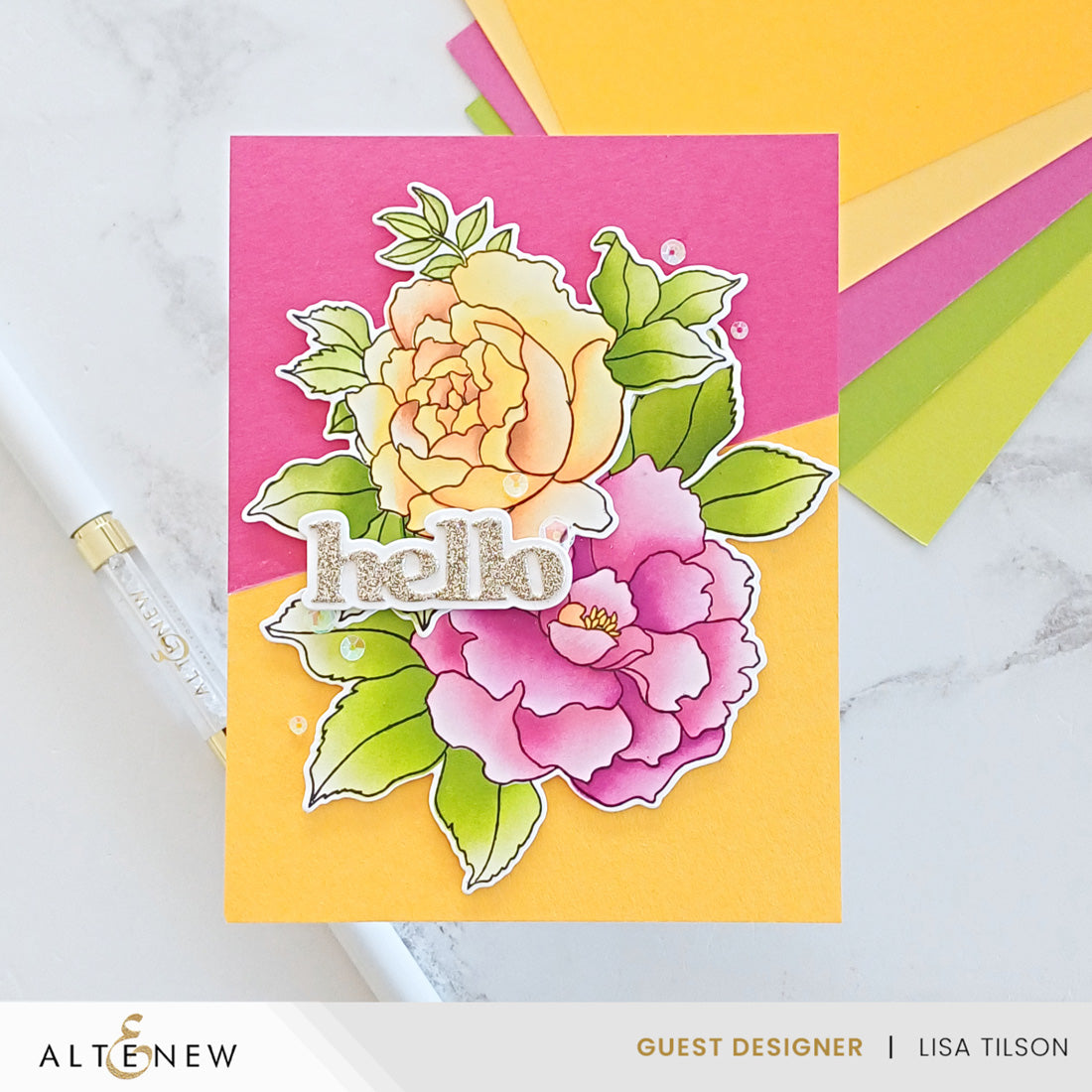 Altenew Build-A-Garden: Blossoming Trio & Add-on Die Bundle