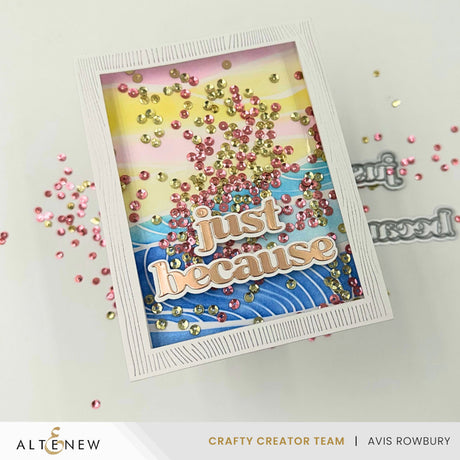 Altenew Brilliant Waves Background Stencil