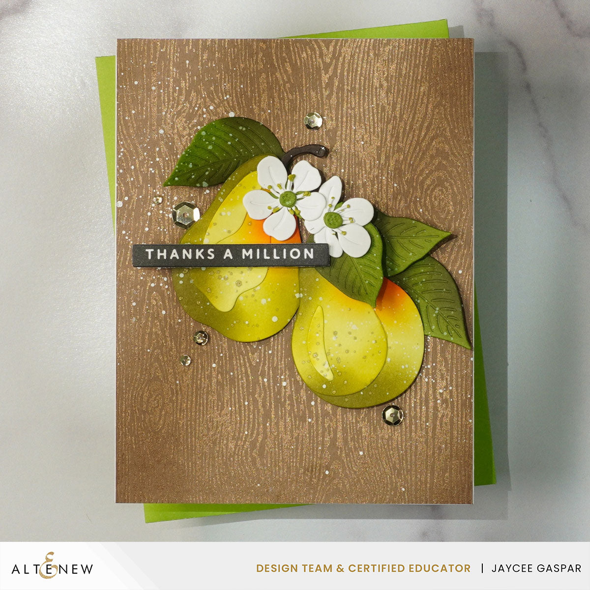 Altenew Essential Textures: Fine Woodgrain Press Plates/Foil Plates