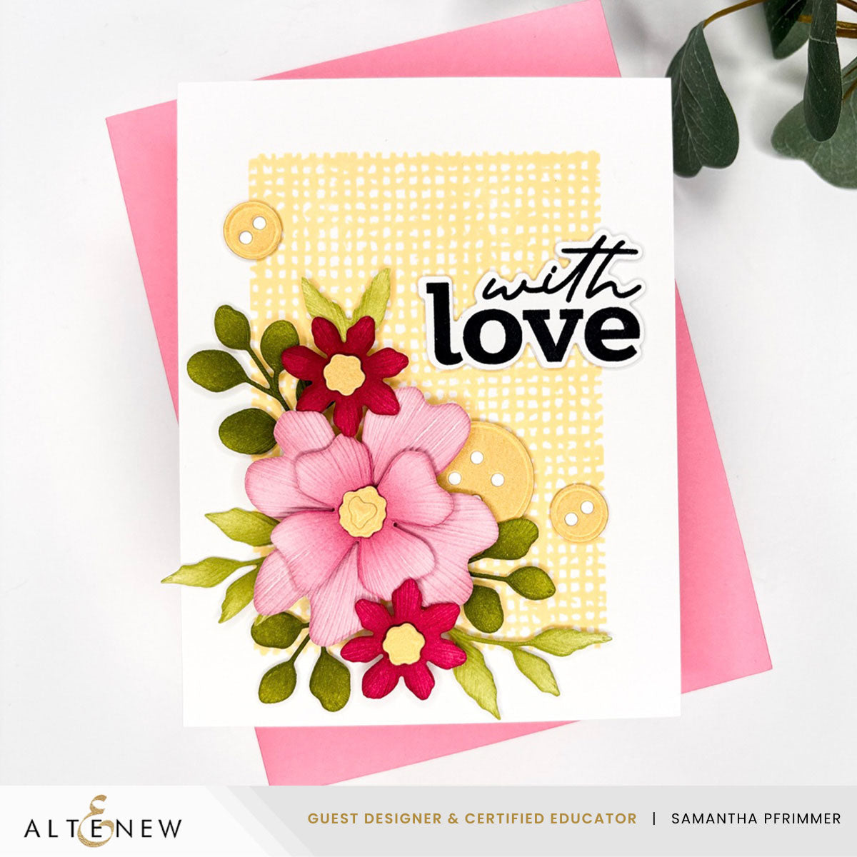 Altenew Craft Your Life Project Kit: Stitched With Love & Add-On Die Bundle