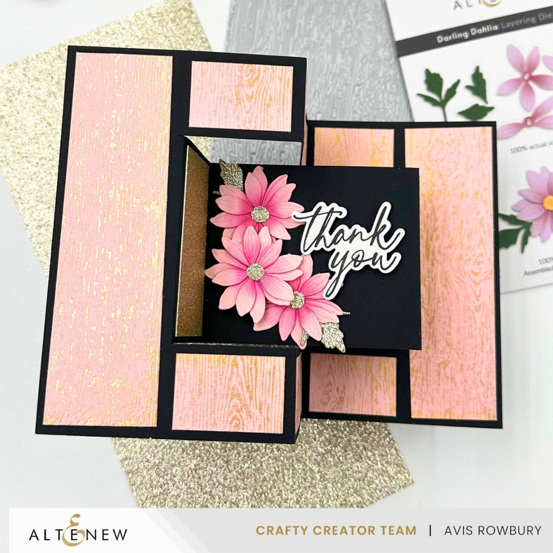 Altenew Essential Textures: Fine Woodgrain Press Plates/Foil Plates