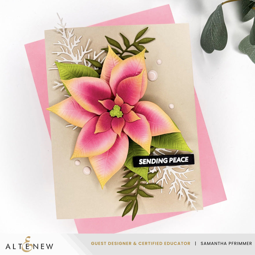 Altenew Lush Botanicals: Poinsettia 3D Embossing Folder & Die Set