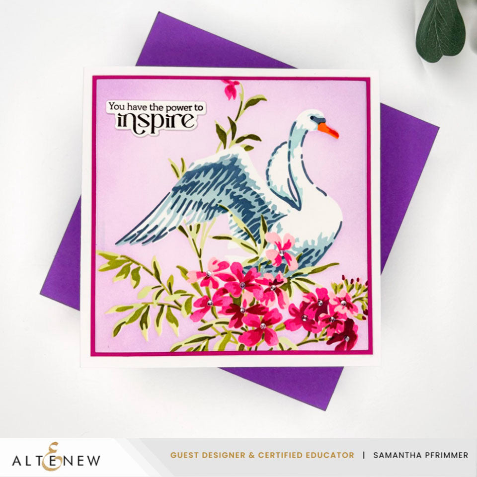 Altenew Stencil Art: Swan Serenade Layering Stencil Set (6 in 1)