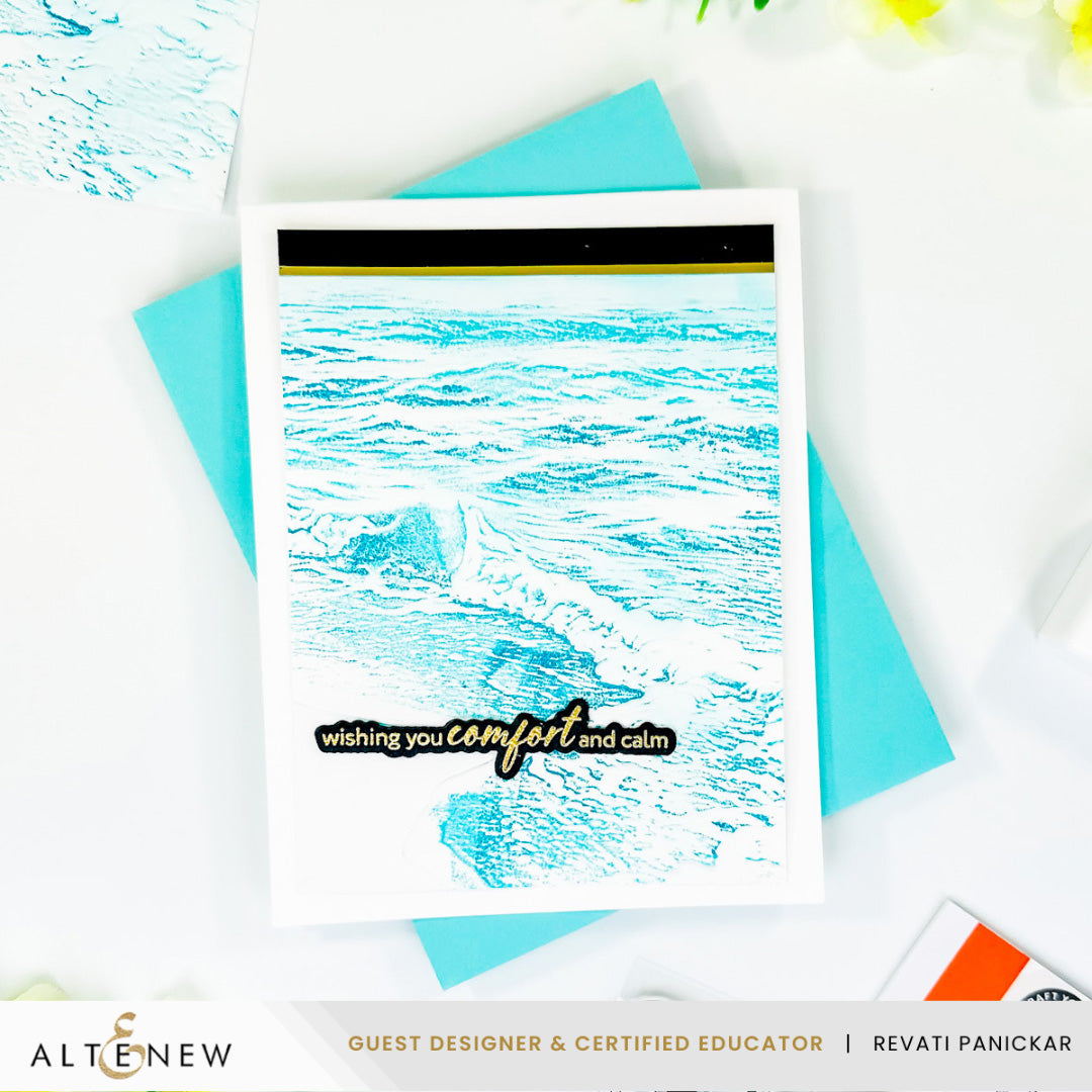 Altenew Whispering Waves 3D Embossing Folder