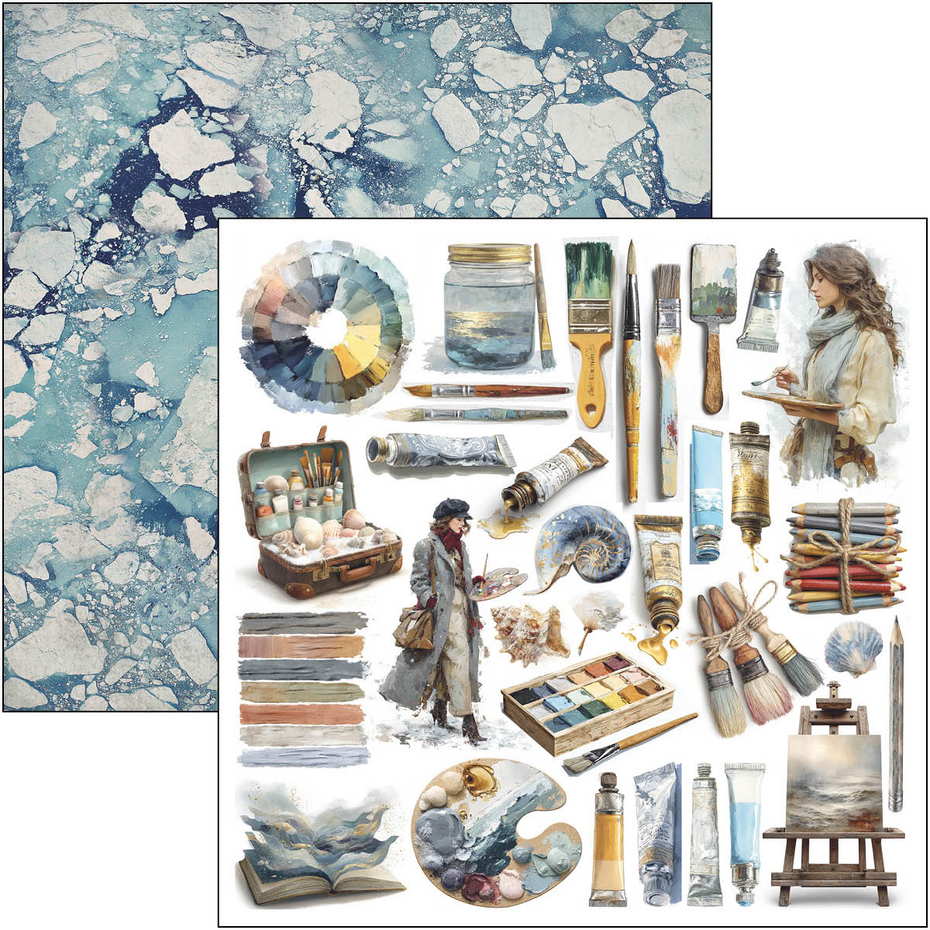 Ciao Bella An Artist Journey 12x12 Inch Patterns Pad (8pcs) (CBT092)