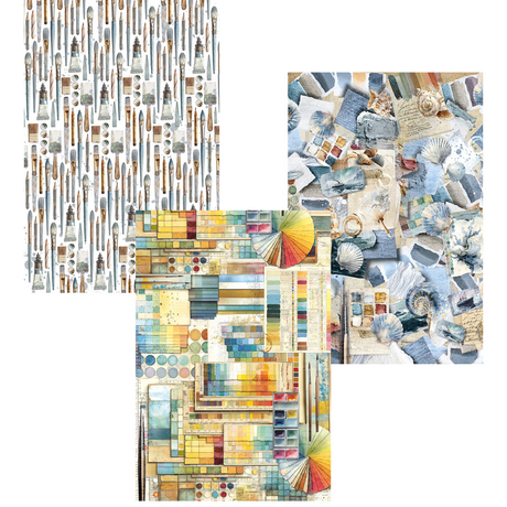 Ciao Bella An Artist Journey A4 Deluxe Paper Silver & Vellum Dual Pack Mixed (6pcs) (CBX005)