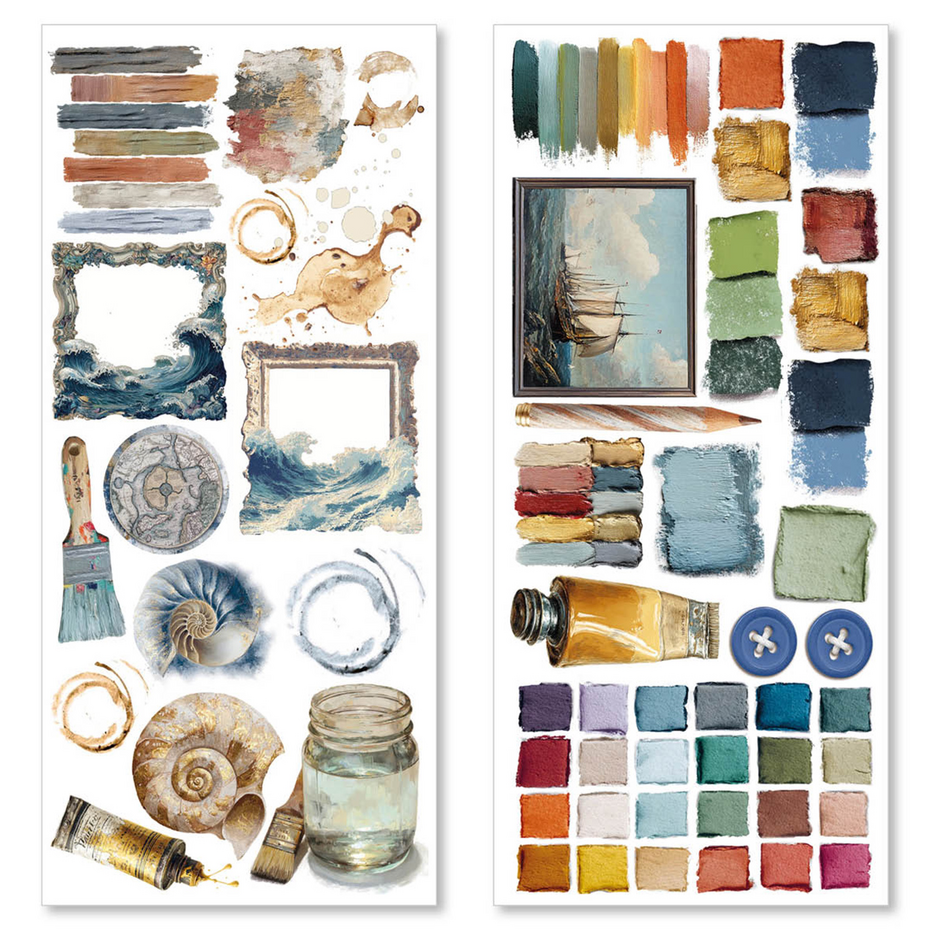 Ciao Bella An Artist Journey Transparent Adhesive Sheets (5pcs) (CBI008)