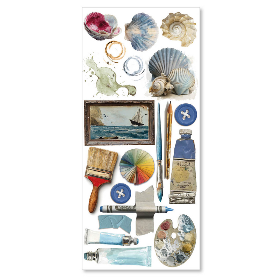 Ciao Bella An Artist Journey Transparent Adhesive Sheets (5pcs) (CBI008)