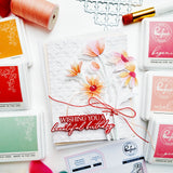 Pinkfresh Studio Wildflower Elegance stencil / Die Bundle