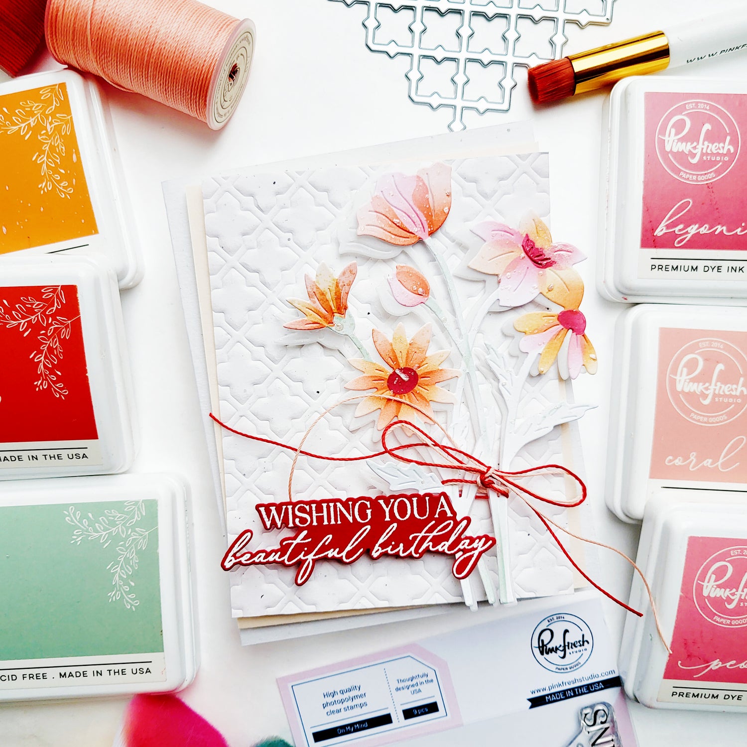 Pinkfresh Studio On My Mind stamp / Die Bundle