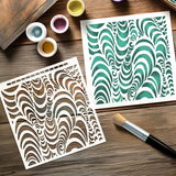 Katy Sue Designs Andy Skinner 8x8 Inch Mixed Media Stencil Trance (08-0005-AS)