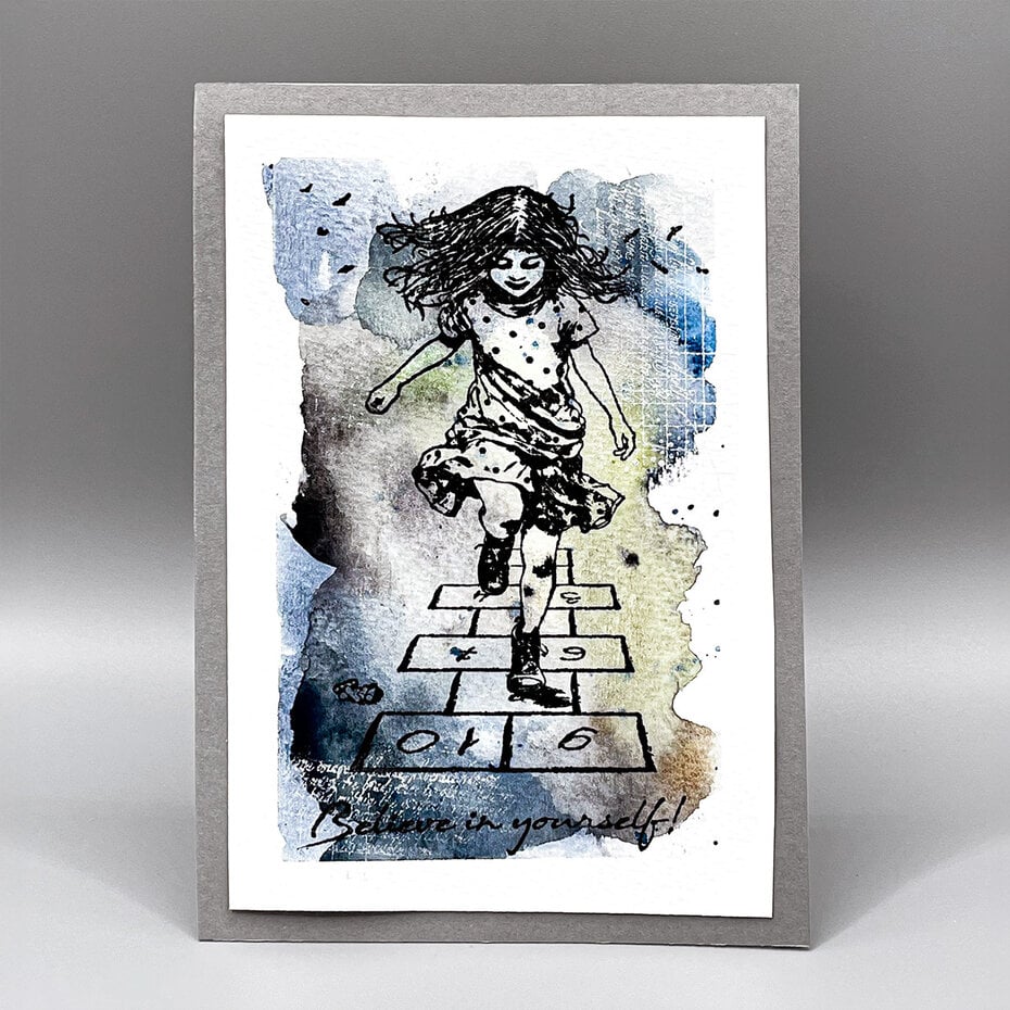 Katy Sue Designs Andy Skinner Pre Cut Rubber Stamp Set Believe In Yourself! (07-0076-AS)