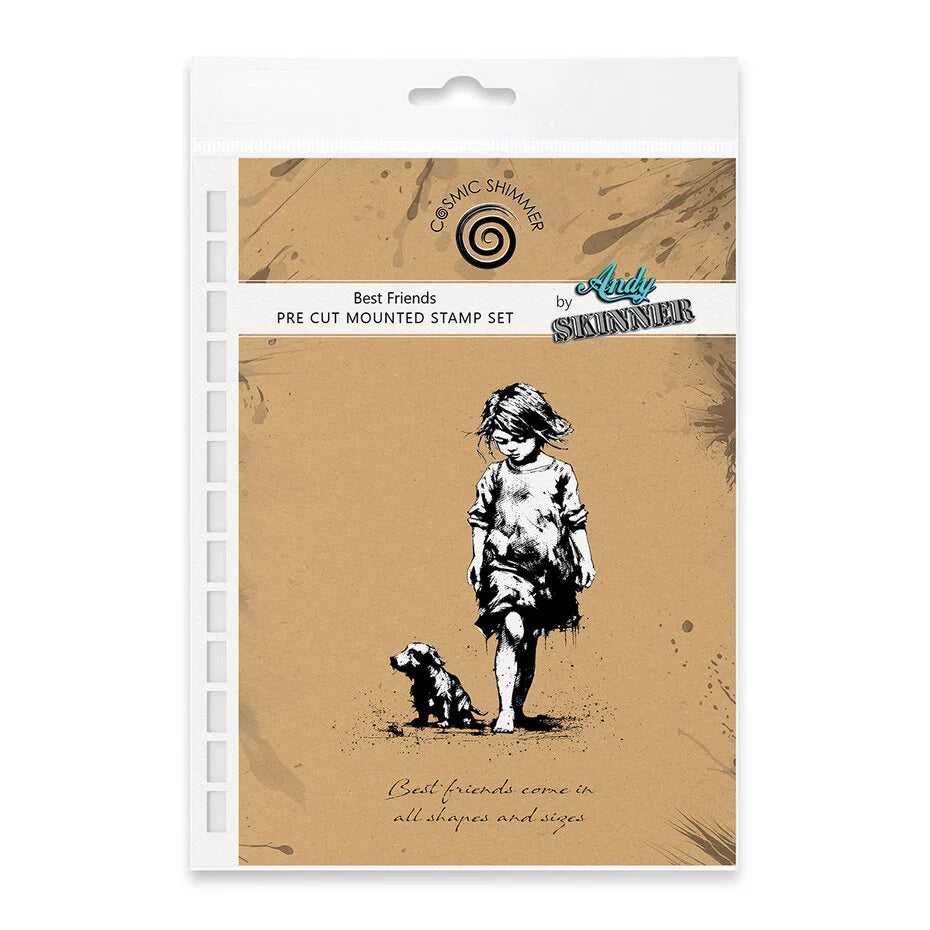 Katy Sue Designs Andy Skinner Pre Cut Rubber Stamp Set Best Friends (07-0062-AS)
