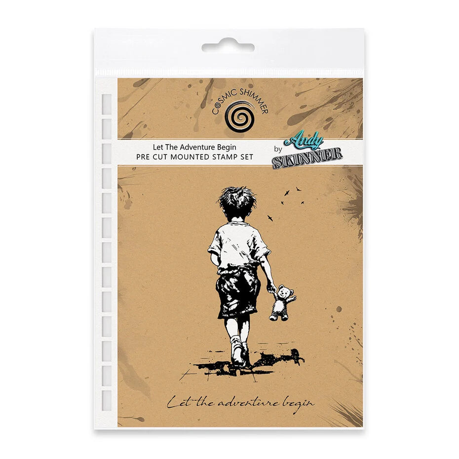Katy Sue Designs Andy Skinner Pre Cut Rubber Stamp Set Let The Adventure Begin (07-0073-AS)