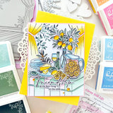 Pinkfresh Studio Citrus Still Life Stamp / Die / Stencil Bundle