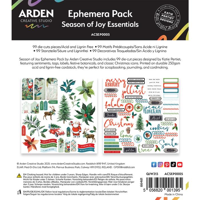 Arden Creative Studio Season of Joy Essentials Ephemera Pack
