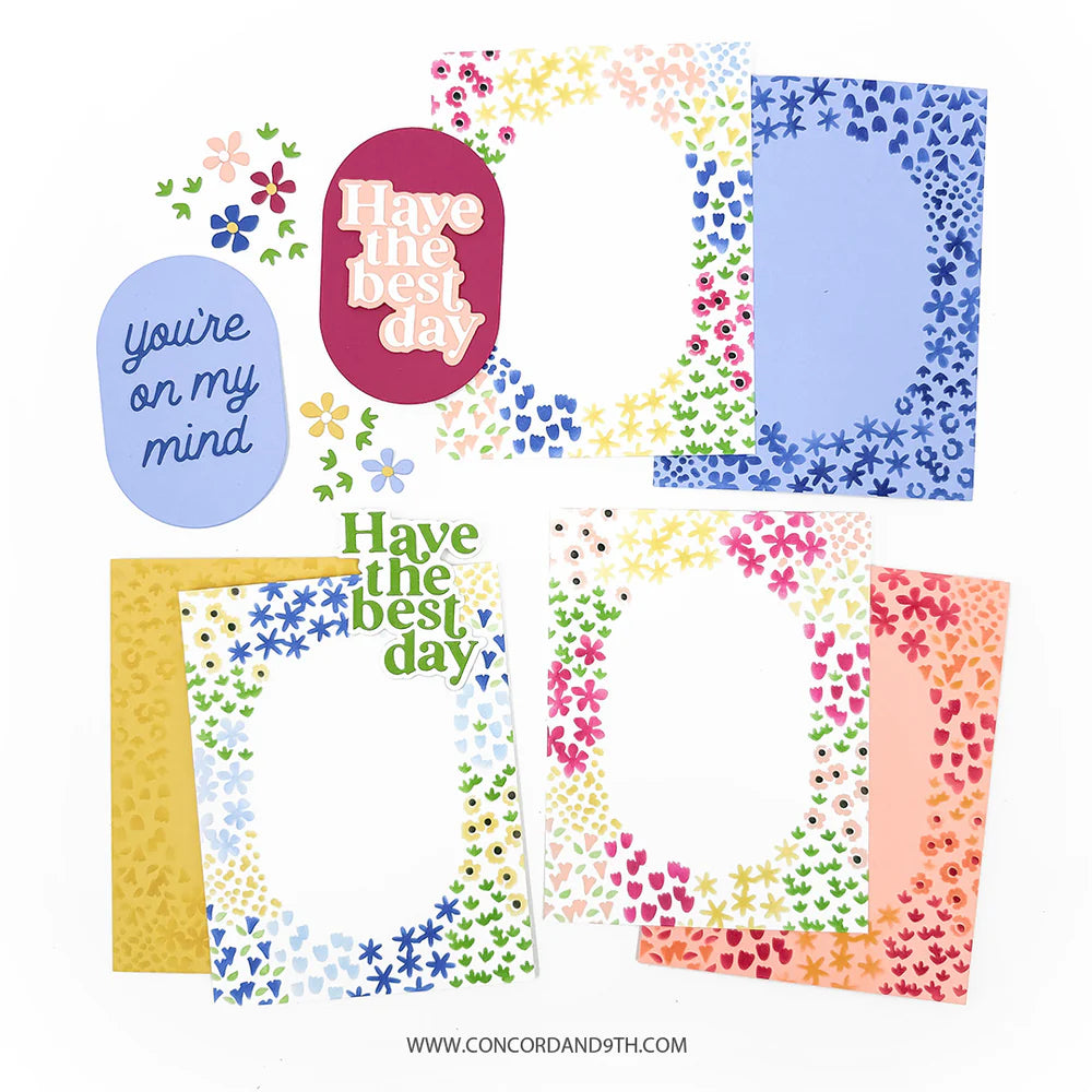 Concord & 9th Around the Garden Dies & Stencil Bundle