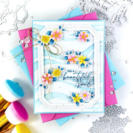 Pinkfresh Studio Fragrance Notes Stamp, Die & Stencil Bundle