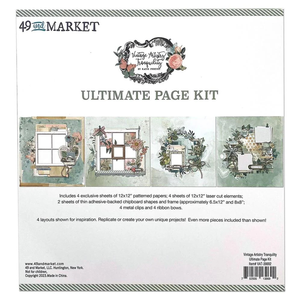 49 and market Vintage Artistry Tranquility – Ultimate Page Kit