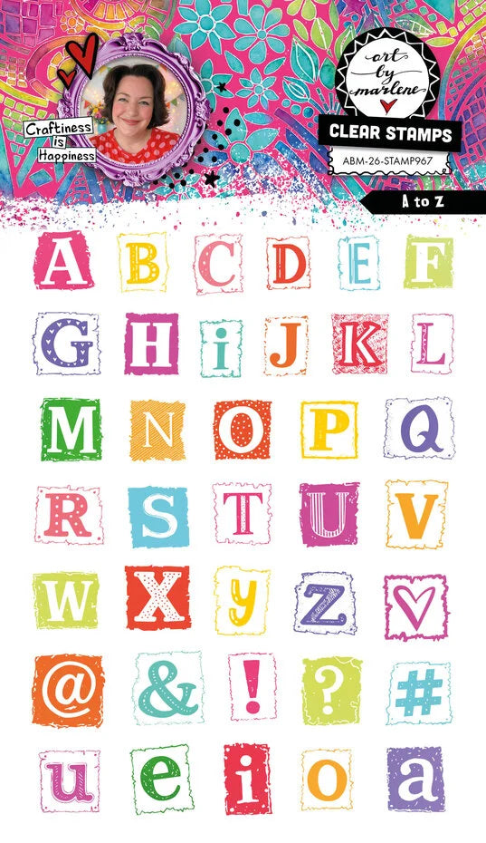 Studio Light Art By Marlene Clear Stamp A to Z - ABM-26-STAMP967
