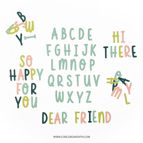 Concord & 9th A to Z Alphabet Die