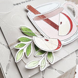 Pinkfresh Studio  Autumn Sips Stamp, Die & Stencil Bundle
