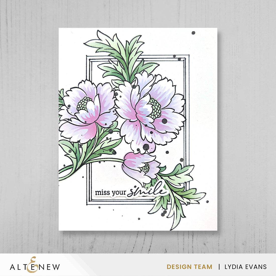Altenew Build-A-Garden: Scripted in Bloom & Add-on Die Bundle