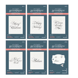 Spellbinders Copperplate Holiday Sentiments BetterPress Plates Bundle from the Copperplate Holiday Sentiments Collection by Paul Antonio