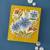 Spellbinders Thank You Bouquet 3D Emboss & Cut Folder from the Tabbed Classics Collection by Wendy Vecchi