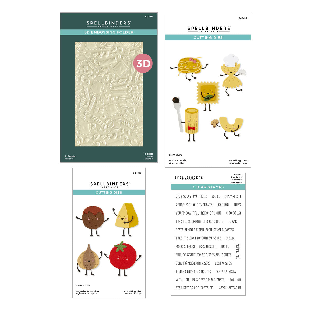 Spellbinders Buon Appetito Want It All! Bundle