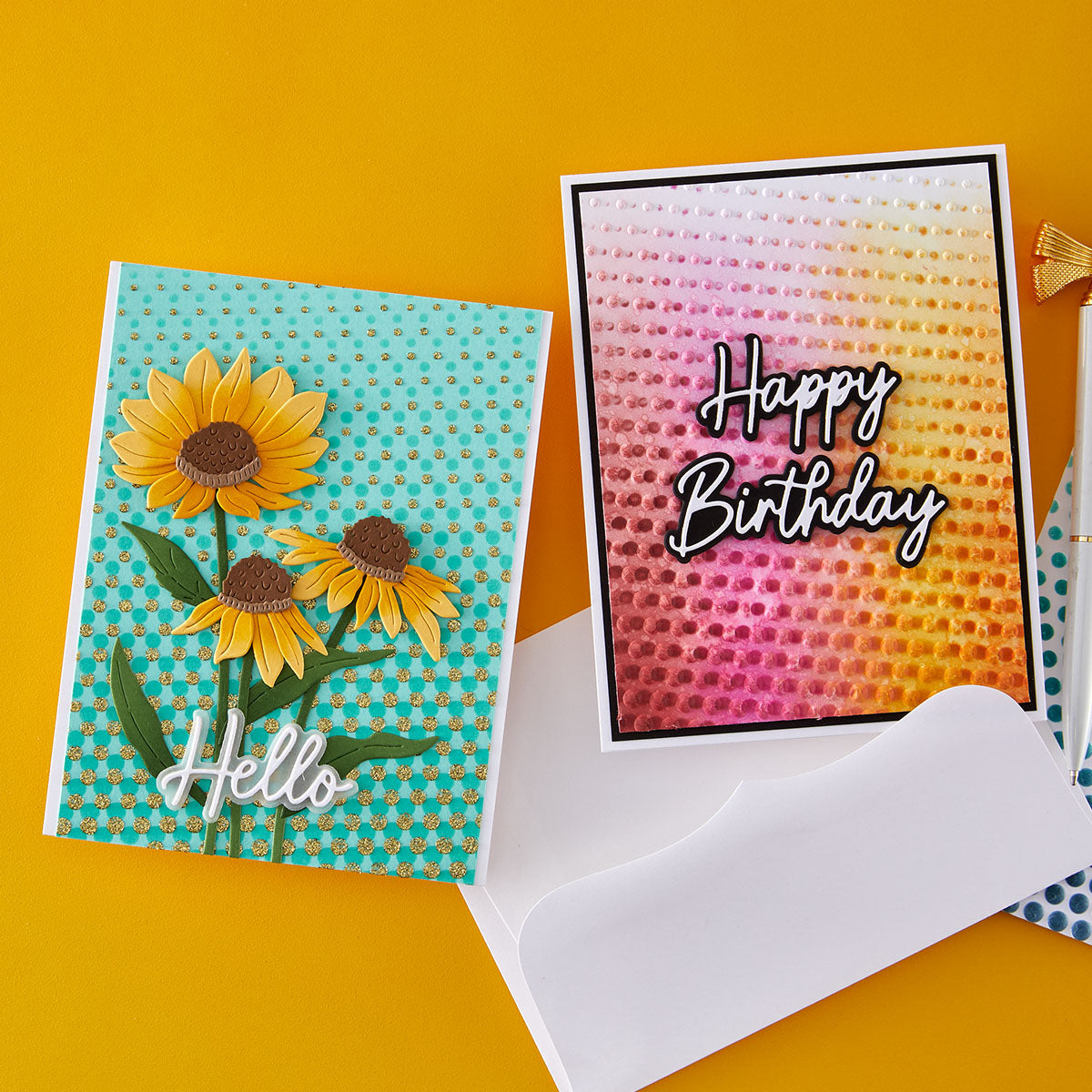 Spellbinders Cascading Cornflowers I Want It All! Bundle by Simon Hurley