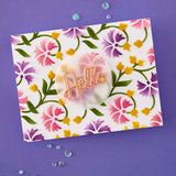 Spellbinders Flowing Florals 3D Embossing Folder and Stencil Bundle by Simon Hurley BD-1105