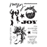 Spellbinders Simple Vintage Old-Fashioned Christmas Stamp & Die Bundle by Simple Stories