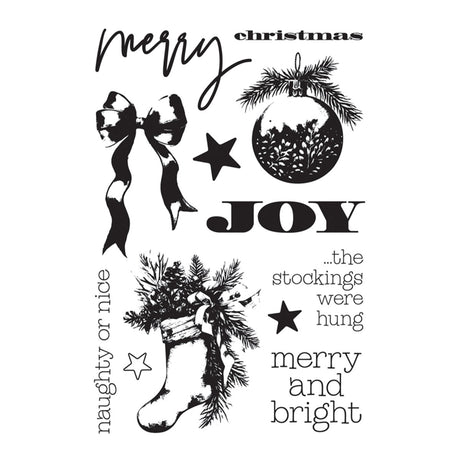 Spellbinders Simple Vintage Old-Fashioned Christmas Stamp & Die Bundle by Simple Stories