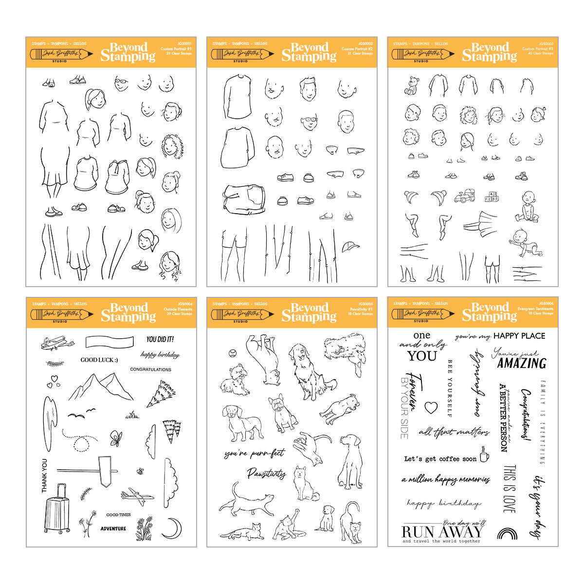 Spellbinders Beyond Stamping Custom Portrait I Want It All! Bundle by Josh Griffiths Studio - BD-1148
