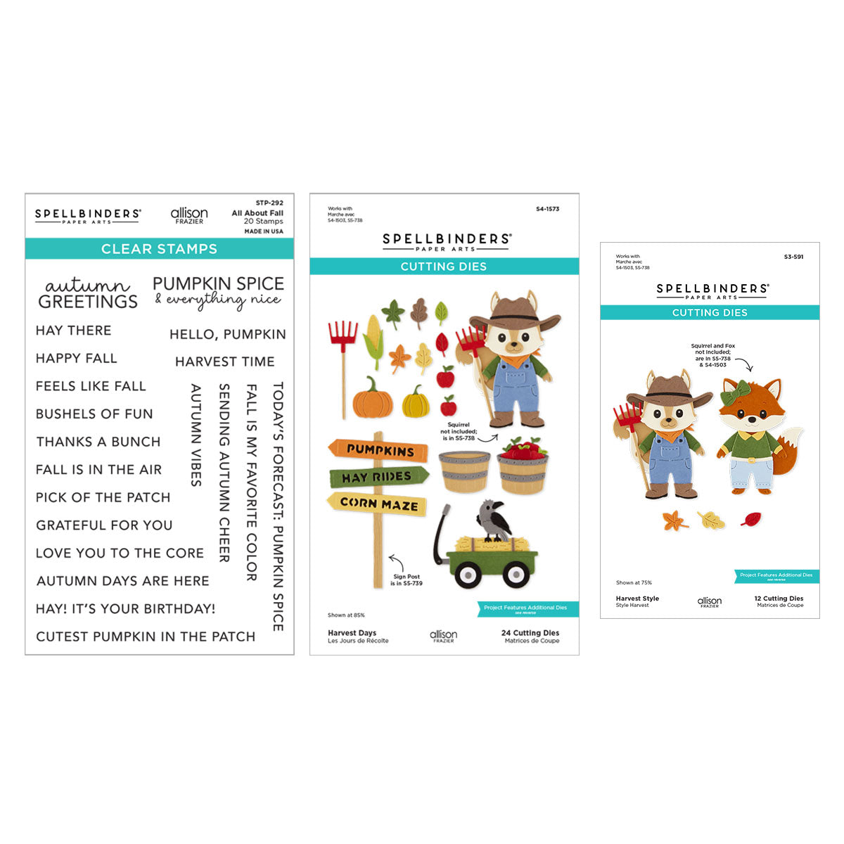 Spellbinders Fall Adventures I Want It All! Bundle by Allison Frazier BD1154