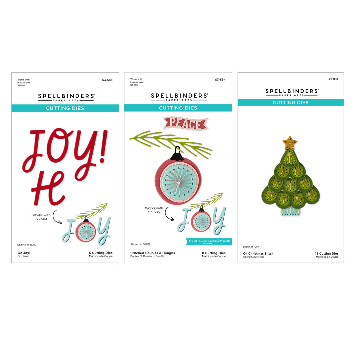 Spellbinders Oh Christmas Stitch I Want It All! Bundle BD1169