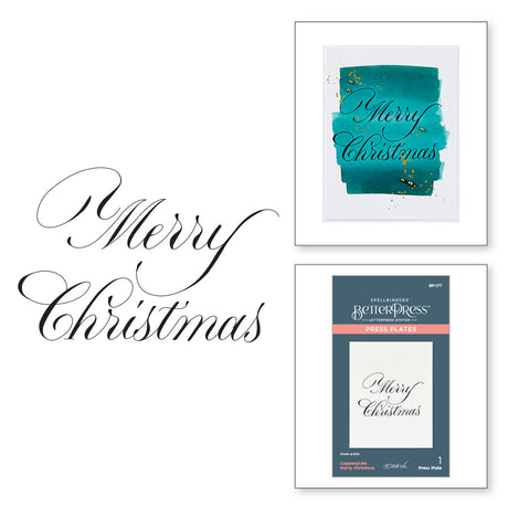 Spellbinders Copperplate Holiday Sentiments BetterPress Plates Bundle from the Copperplate Holiday Sentiments Collection by Paul Antonio