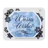 Spellbinders Copperplate Warm Wishes Press Plate from the Copperplate Holiday Sentiments Collection by Paul Antonio