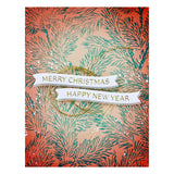 Spellbinders Mistletoe Greetings Press Plate & Die Set from the Home for the Holidays Collection